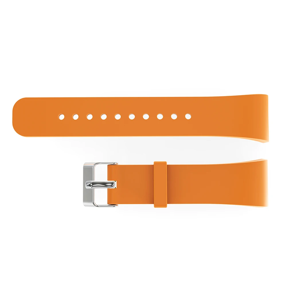 21 см Большой размер силиконовый браслет ремешок для часов Ремешок для samsung gear Fit2 Pro R360 R365 R366 Смарт часы - Цвет: Orange