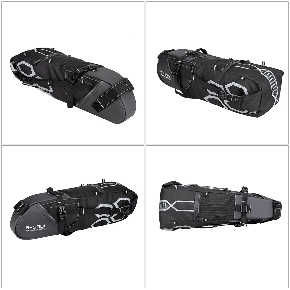 Discount B-SOUL 10L Foldable Waterproof 10L Bike Saddle Bag Large Capacity Tail Rear Cycling Bicycle Bag MTB Trunk Pannier Cycle Bag 4 Discount B-SOUL 10L Foldable Waterproof 10L Bike Saddle Bag Large Capacity Tail Rear Cycling Bicycle Bag MTB Trunk Pannier Cycle Bag 4