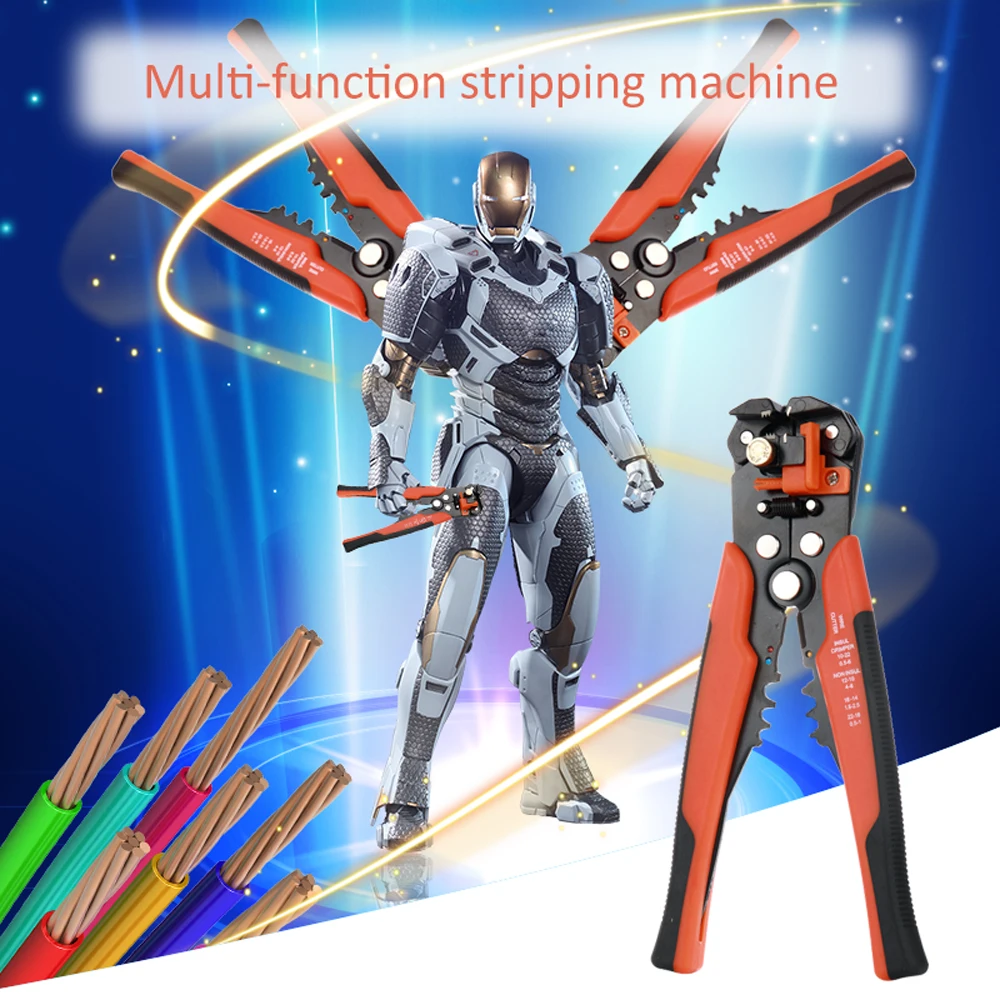 

Electrical Wire Terminal Kit with 5-in-1 Automatic Wire Stripper Crimper and 400pcs Connectors