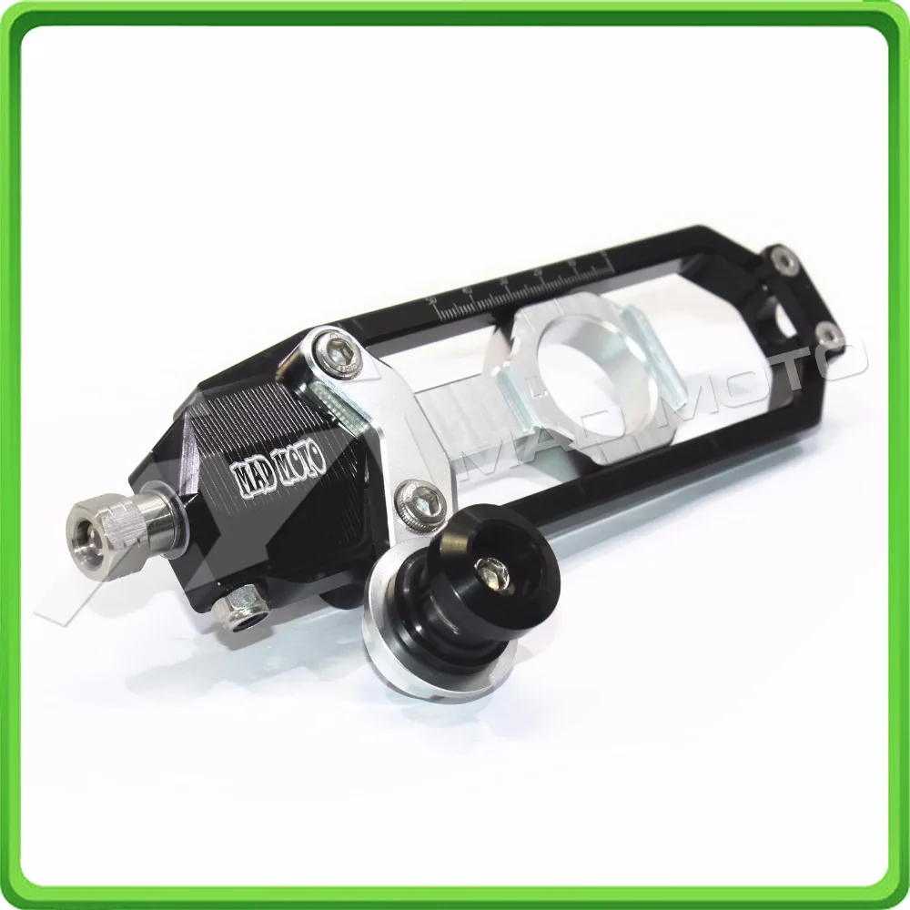 Motorcycle Chain Tensioner Adjuster with bobbin fit for BMW HP4 2012-2014,S1000R 2014-2017,S1000RR 2010-2017 Black & Silver (11)