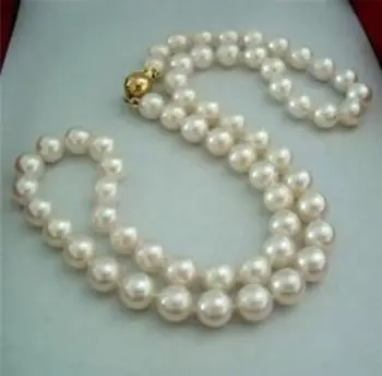 

FREE shipping> >>> Charming!8-9MM White Akoya Pearl Necklace 18" 6.07