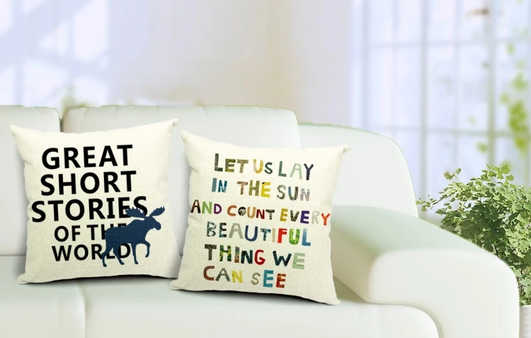 Enjoy Life Color Font Art Letters Warm Cute Pillow Massager Ornate 