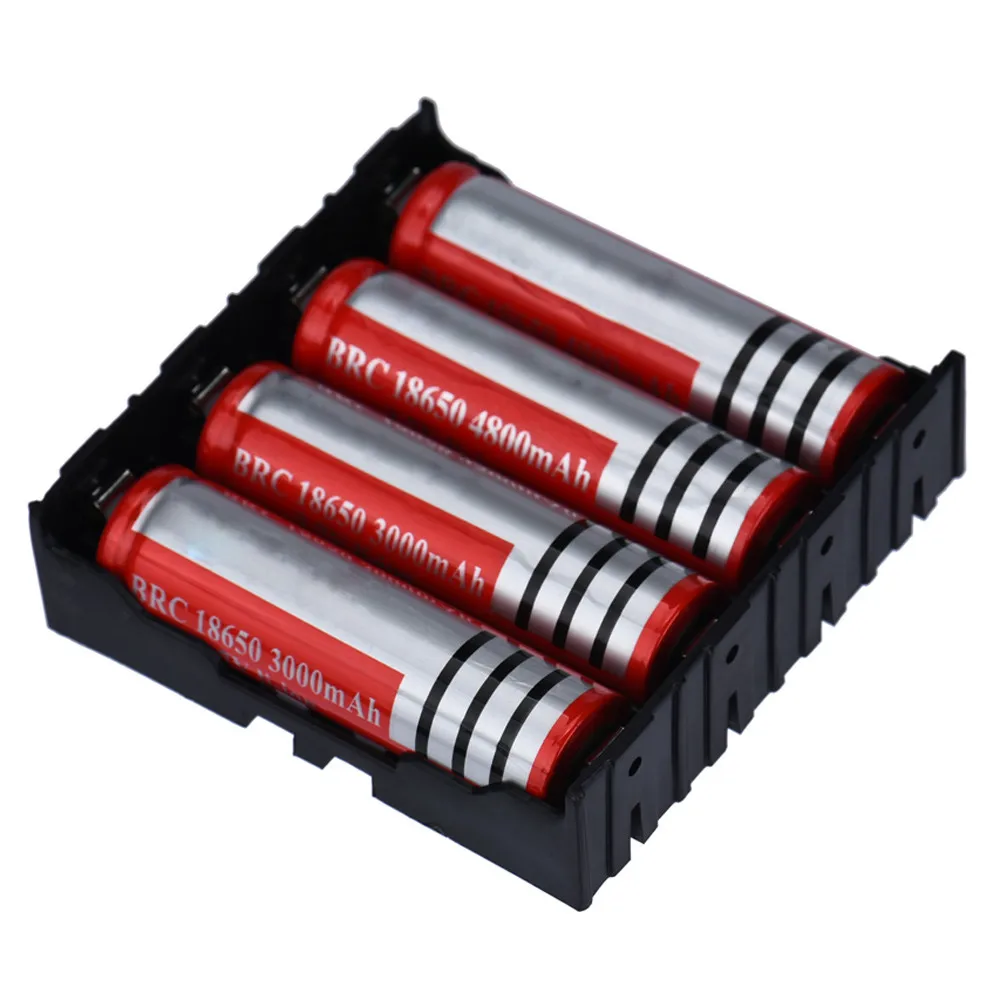  1pcs DIY Black Storage Box Holder Case For 4 x 18650 3.7V Rechargeable Batteries Diy Power Bank Iqos Battery |
