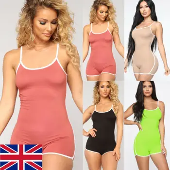 

Hot Sexy Womens Bodysuits Holiday Crop Top Shorts Casual Sleeveless Summer Beach Mini Jumpsuit Sunsuit Playsuits