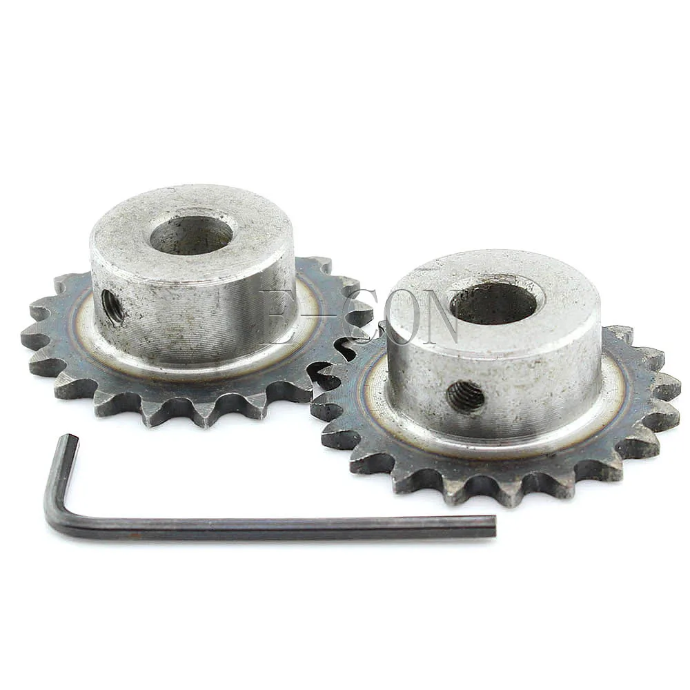 10mm Bore 50 Teeth 50T Metal Pilot Motor Gear Roller Chain Drive Sprocket