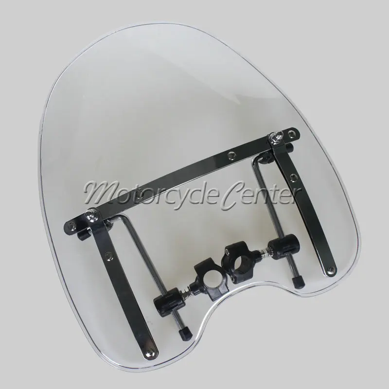 Clear Wind Deflectors Windscreen Windshield For Harley SOFTAIL Custom FXSTC Deluxe FLSTN