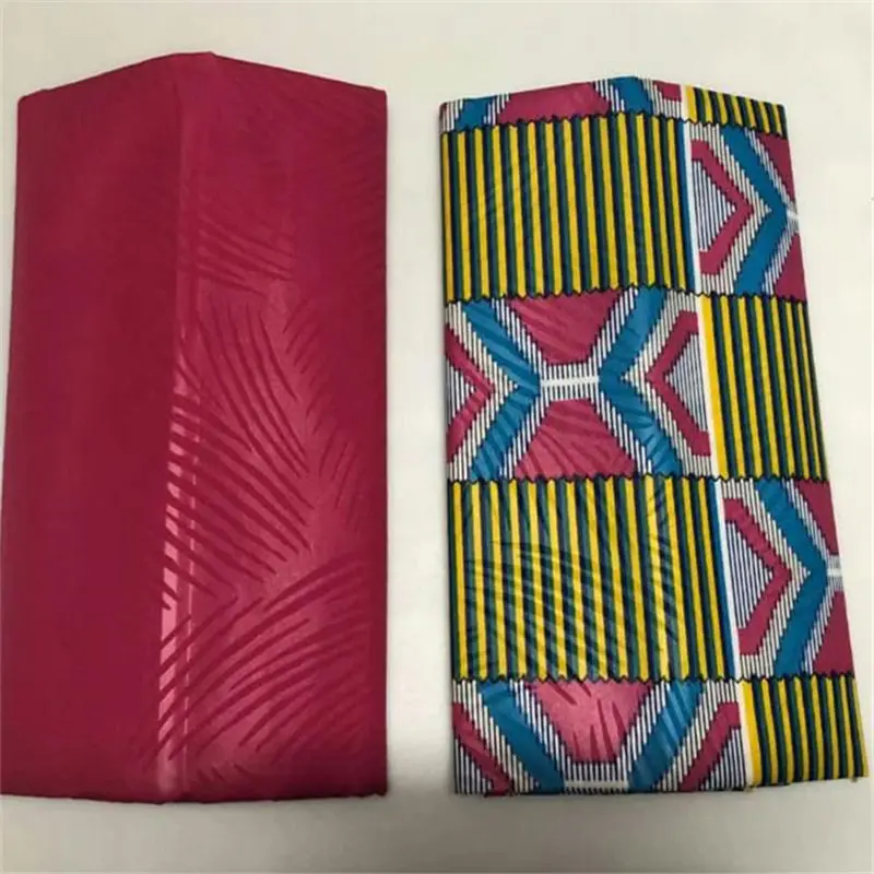 Полиэстер воск нигерийский Анкара Kente Ткань Chitenge Ghana воск для платья Африканский Kitenge принт ткань для ткани в 2+ 2 ярдов AW30