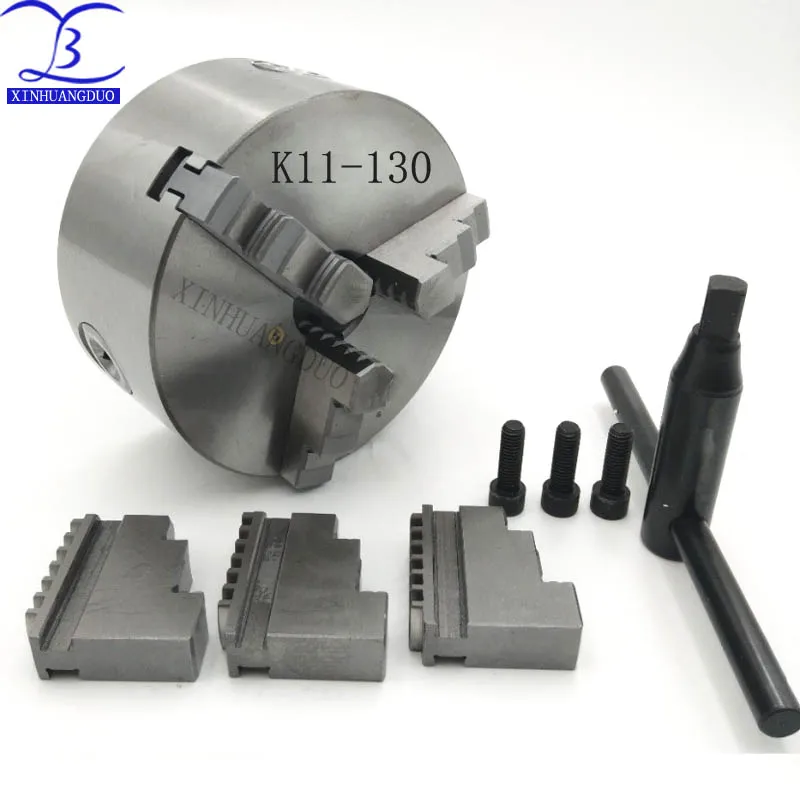 

K11-130 3 jaw chuck/130MM manual lathe chuck/3-Jaw Self-centering HardenedSteel Chuck