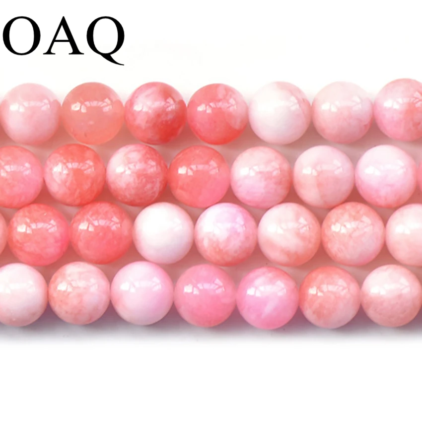 6 10mm Beads For Beading Red And White Beads Necklace Jewelry Natural