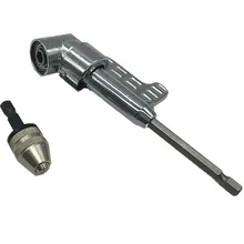 Угловая отвертка шестигранный, Магнитный Отвертка угловой держатель Мощность Быстрозажимной патрон драйвер шестигранный хвостовик 1/" без ключа сверло патрон