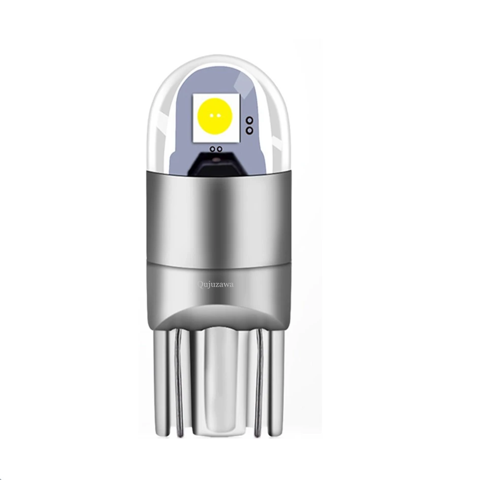 

1pcs T10 LED Car Light SMD 3030 Marker Lamp W5W WY5W 192 501 Tail Side Bulb Wedge Parking Dome Light Canbus Auto Styling DC 12V