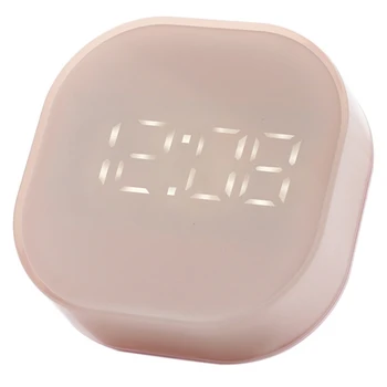 

New-Led Countdown Alarm Thermometer Solid Color Usb Charged Cable Time Alarm Clock With Magnetic For Bedroom Display Clock