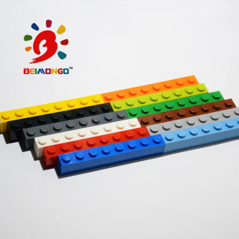 Блоки BEIMONGO 1x8 строительные блоки 80 шт. legoin обучающие и умные детские игрушки