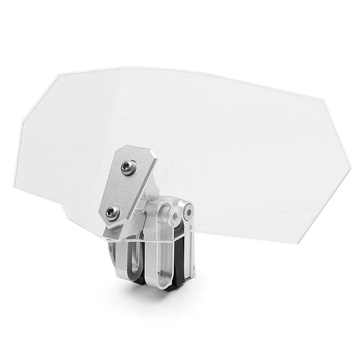 

Unversal Aluminum Motorcycle Adjustable Clip On Windshield Extension Spoiler Windscreen Screen Deflector Spoiler wind deflector