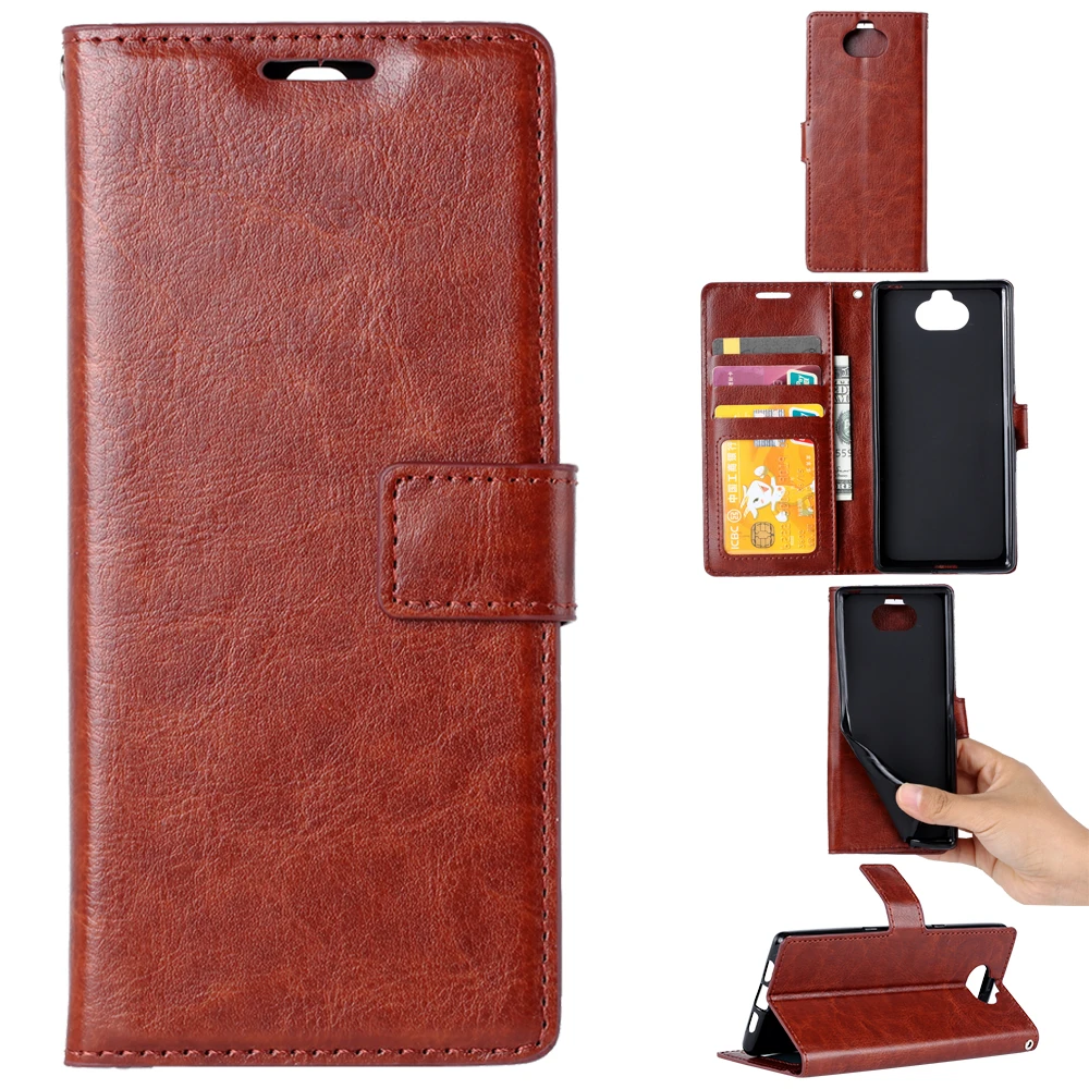 for sony xperia XZ3 XA3 XZ4 compact phone case wallet PU leather flip cover luxury card slots holder cases mini | Мобильные телефоны