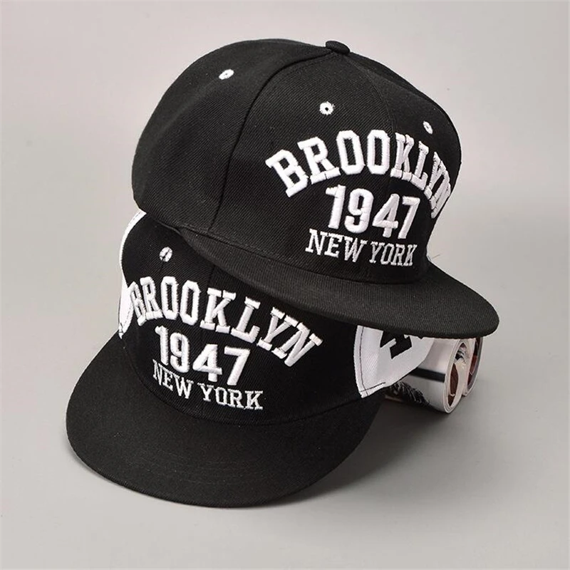 

Fashion 1947 style brooklyn snapback baseball cap hats good quality snapback cap new york hip hop cap bone