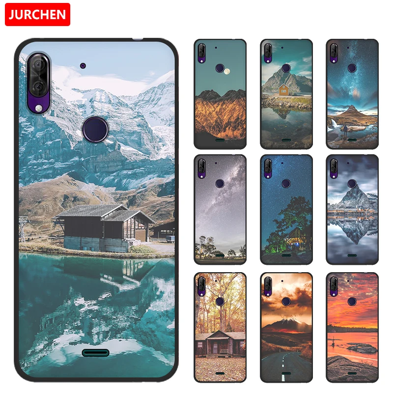 

JURCHEN Beautiful Design TPU Phone Case For Wiko View 2 Plus Cover 5.93 inch Soft Silicone Matte Black Case For Wiko View2 Plus