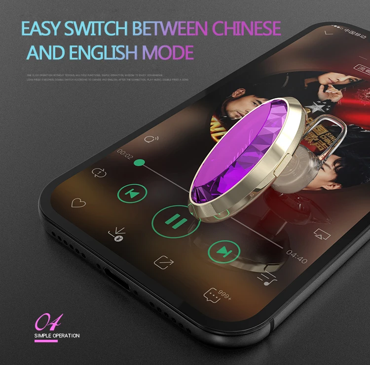 XLSTO NEW mini Bluetooth earphone gem for wome earphones stereo Business Bluetooth4.1 headset fashion Earplugs for iPhone xiaomi (8)