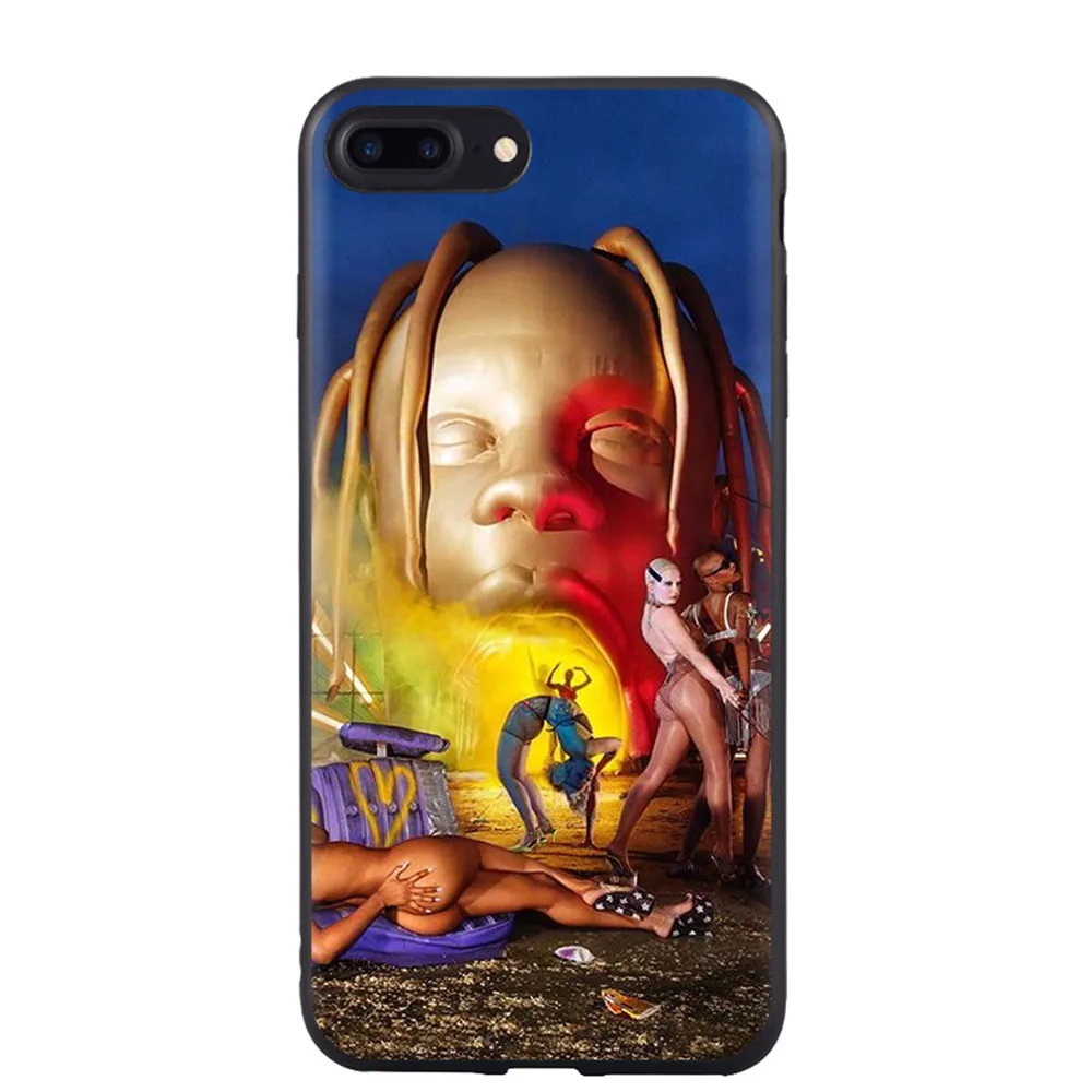 Чехол для телефона Travis Scott Astroworld для Apple iPhone X XS Max XR 8 Plus 7 Plus 6 6S Plus 5 5S SE мягкий силиконовый черный чехол