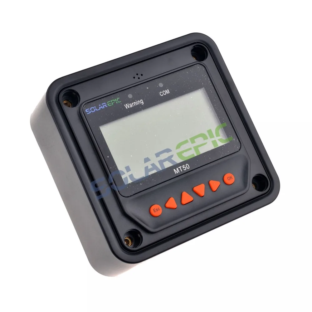 Controlador de Carga Tracer-um e Medidor Epever Mppt Solar Remoto 12 v - 24 36 48 Regulador Automático Max pv 150 200 80a 8 v 36 v 48 v regulador solar automático max pv 150 v 200 v