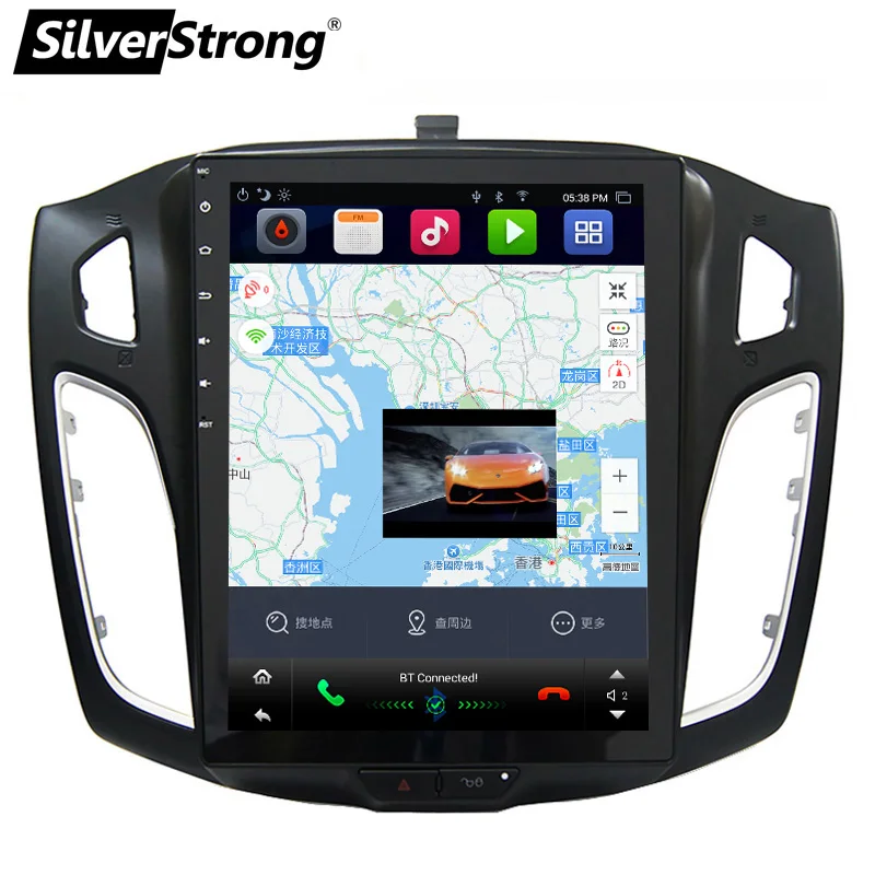 SilverStrong 10 4 дюймов Tesla стиль Android7.1 Автомобильный gps радио для FORD FOCUS3 2012 2015 wifi Navi OBD