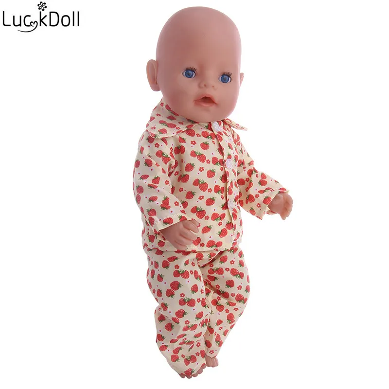 Luckdoll высокое качество пижамы костюм для дюймов 18 дюймов куклы или см 43 см куклы аксессуары для кукол