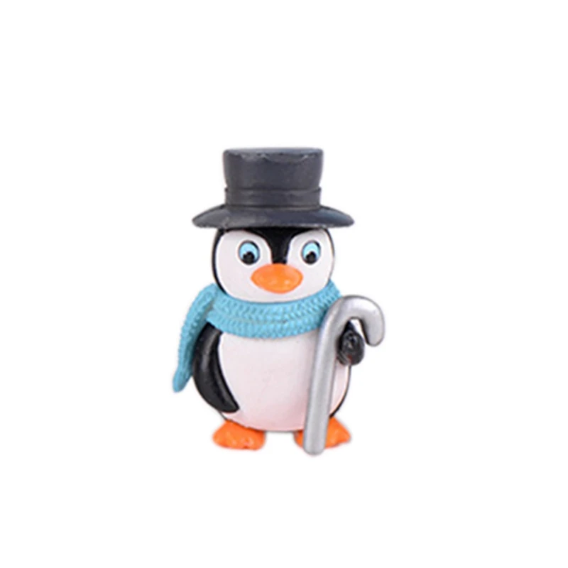 Настольный мини зимний Пингвин миниатюрная фигурка ремесла фигурки для сказочных садовых гномов моховые террариумы украшения дома