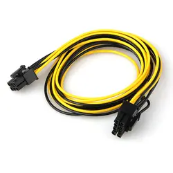 6 штекер к 8 pin PCI Express адаптеры питания кабель для графика видео карты 6Pin к 8Pin PCI-E мощность кабель 70 см