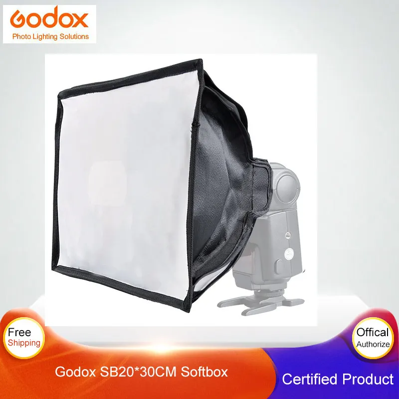 Godox SB2030 20*30 см Universal складной мини рассеиватель софтбокс для Neewer Canon nikon как вспышка