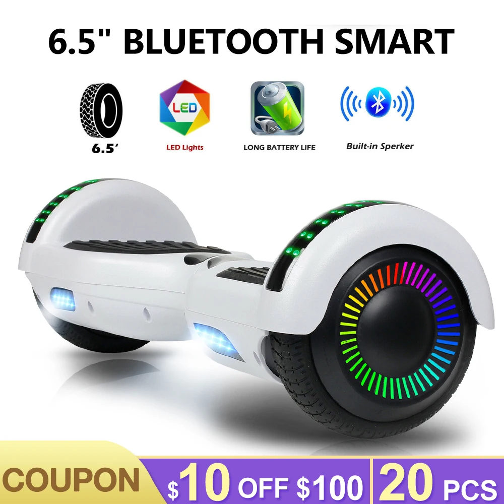 

6.5 Inch Electric Scooters Hoverboard Smart Electric Skateboard Self Balance Scooter Bluetooth Speaker LED Hover Board Oxboard