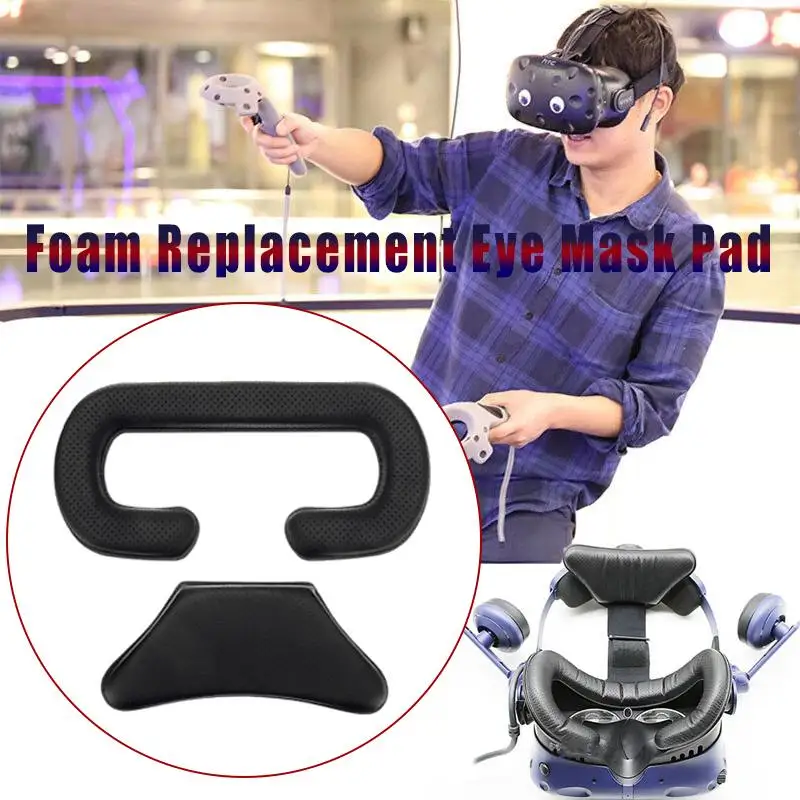 

PU Leather Replacement Foam Eye Mask Pad Face Protective Cover for HTC VIVE PRO VR Glasses Foam Cover Virtual Reality Accessorie