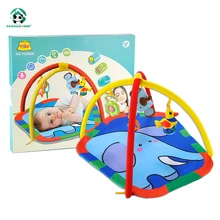 Детские игрушки для занятий в тренажерном зале, Детский развивающий мягкий игрушечный ковер, коврик со слоном и погремушками, игрушки для новорожденных
