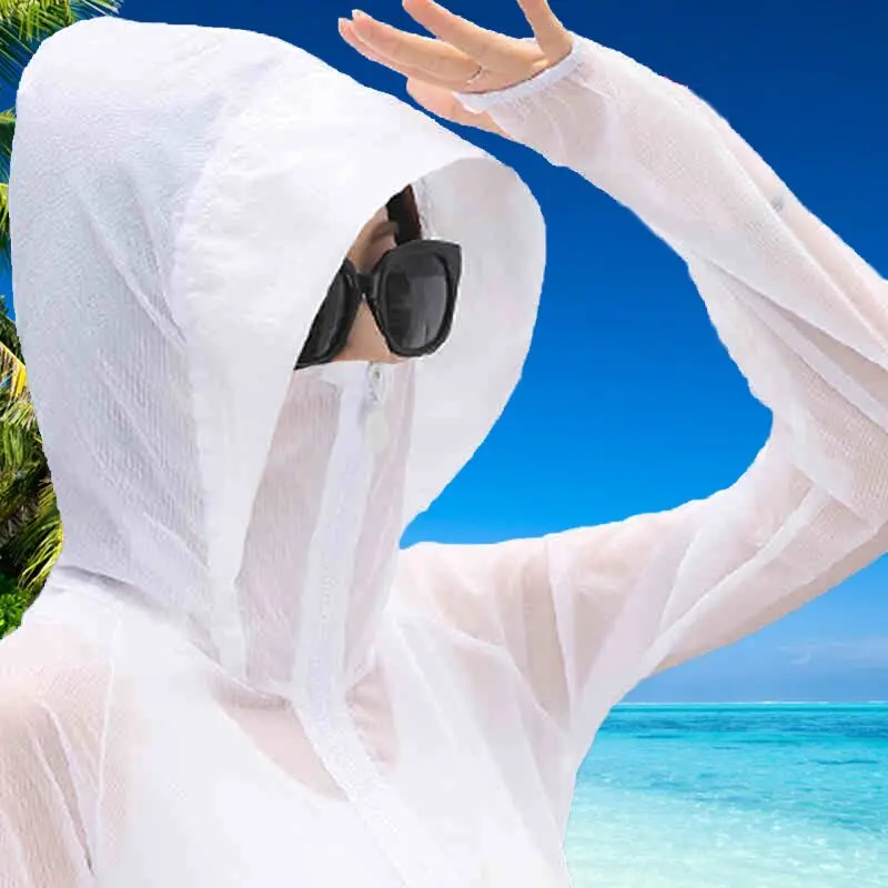 2017 new Genuine UV sun protection clothing transparent long sleeve