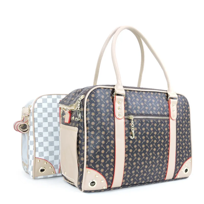 

Dropshiping 2 Colors Pet Carrier Bag Portable Outdoor Print Cat Foldable Small Dog Travel for Pets Puppy Carrying Shoulder Bags