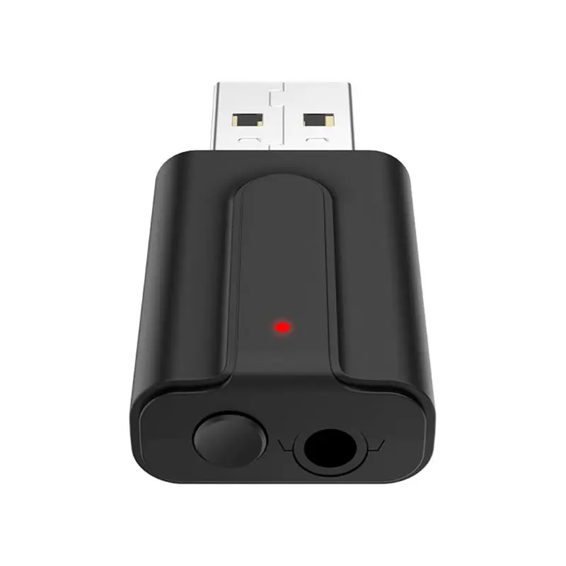 

1Set 2 In 1 Wireless Bluetooth 5.0 Transmitter Receiver 3.5MM AUX Audio Adapter for TV Headphones Home Car Stereo System