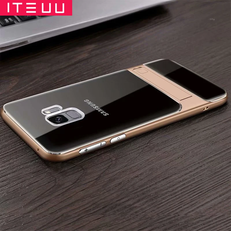 Чехол подставка ITEUU S9/S9PLUS из поликарбоната ТПУ для Samsung Galaxy S9 Plus чехлы мягкого