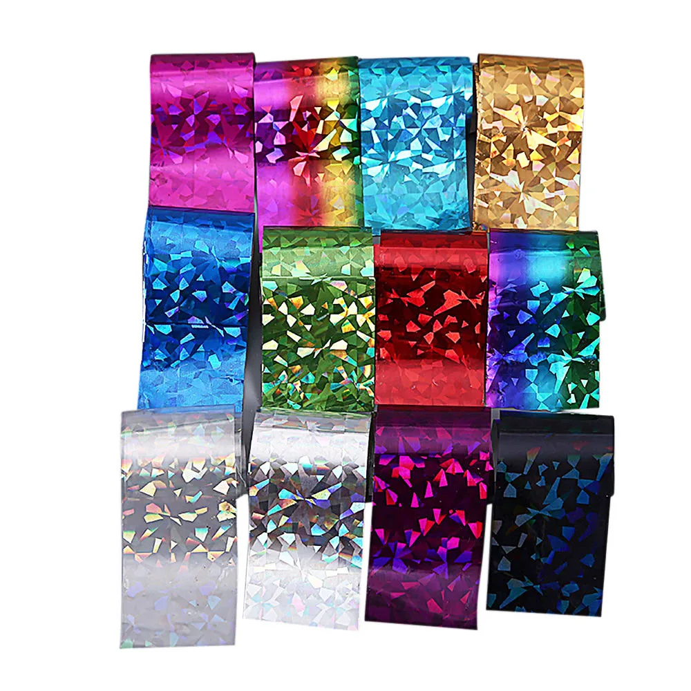 

12PCS Nail Sticker Water Set Design Nail Art Foil Stickers Transfer Decal Tips 4*20CM Manicure Decor L58