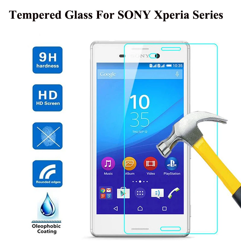Защита экрана RUIPHONE HD закаленное для Sony Xperia Z1 Z2 Z3 Z5 Compact Aqua M4 M5 E5 Защитная Пленка