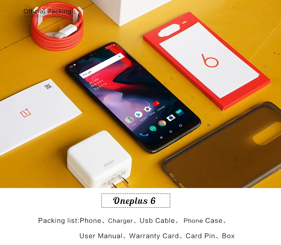 Global ROM 6.28 inch Oneplus 6 Mobilephone 8GB 128GB Snapdragon 845 Octa Core Android 8.1 Dash Charge Fingerprint unlock NFC