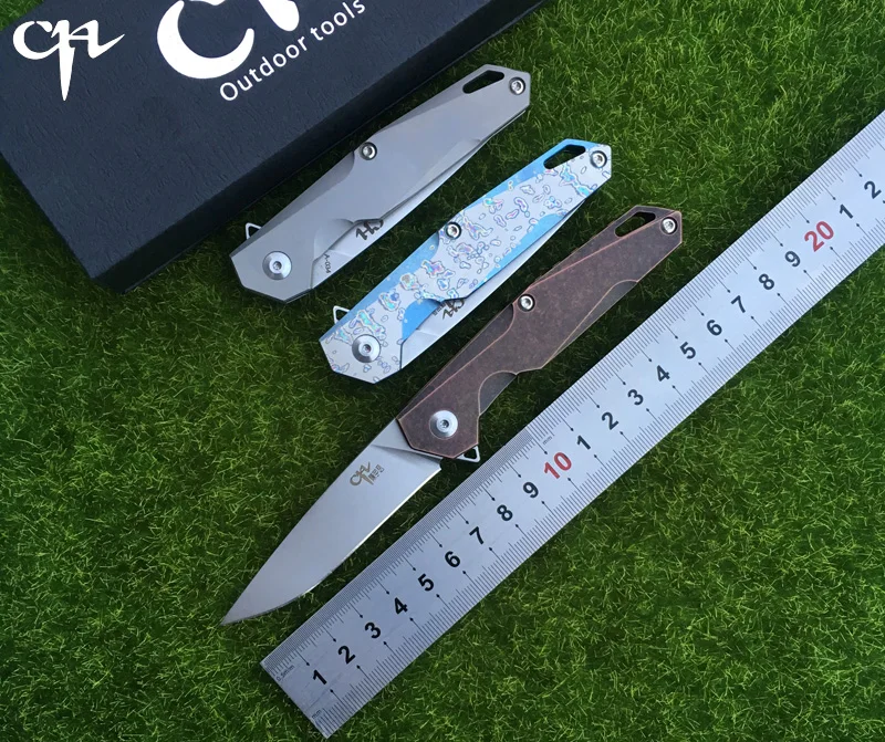 

CH 1047 MINI original design Longwind ball bearing Flipper handle AUS-8 blade folding knife camping hunt survival outdoor tool