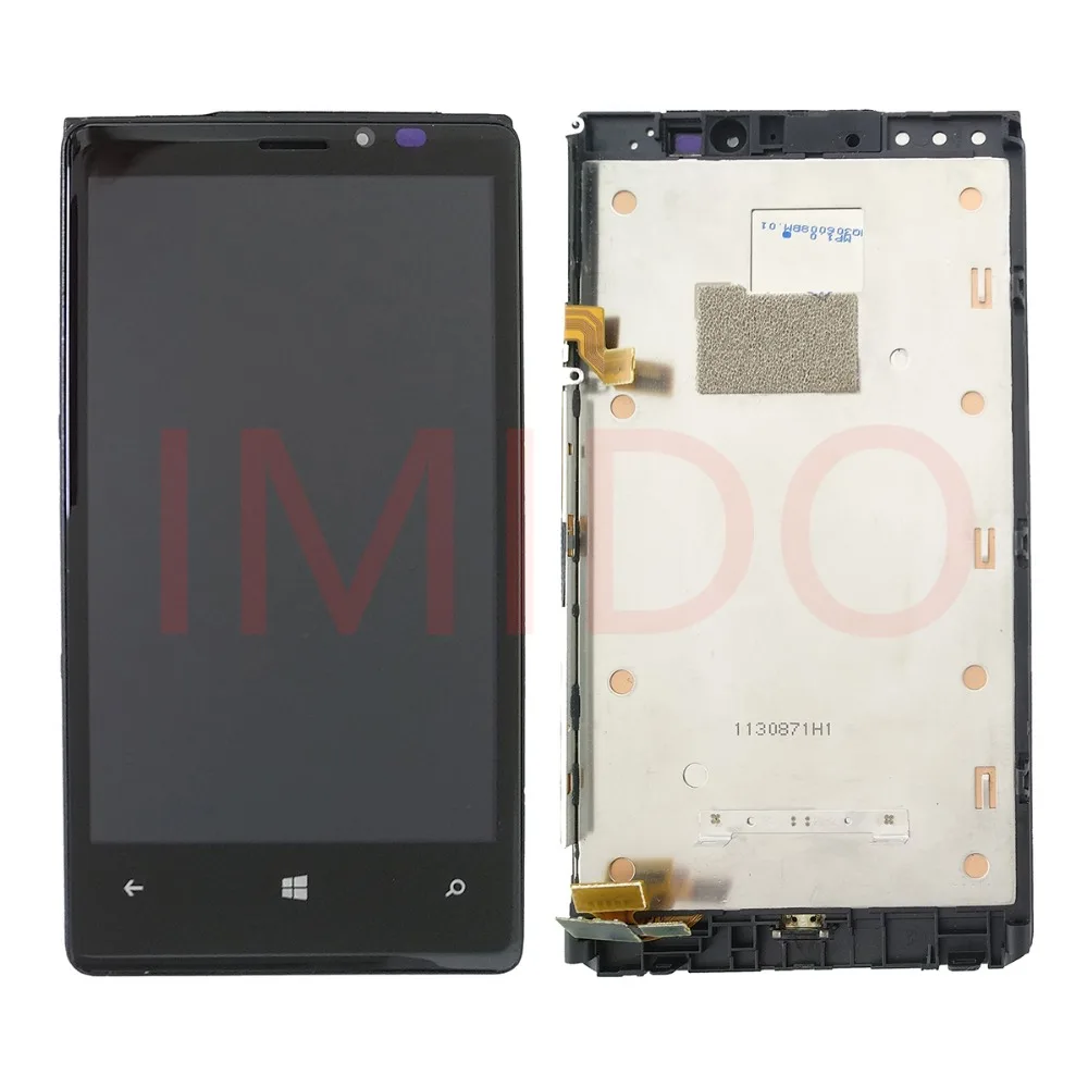 

For Nokia Lumia 920 RM-822 RM-821 RM-820 LCD Display+Touch Screen Digitizer Assembly+Frame Replacement Parts