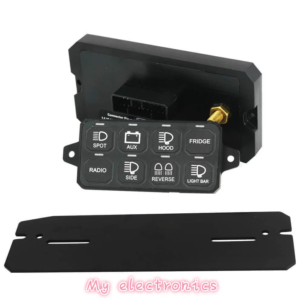 8-SWITCH PANEL POWER SYSTEM 4X4 JEEP CAR BOAT CARAVAN WHEELING BAZEL STYLE (7)_meitu_4