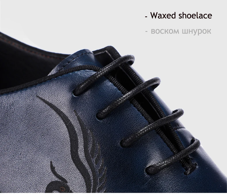Men's Leather Casual Shoe Business Men Genuine Leather Shoes Men Lace Up Classic Oxford Shoes For Men Black Formal Shoe Big Size (9)