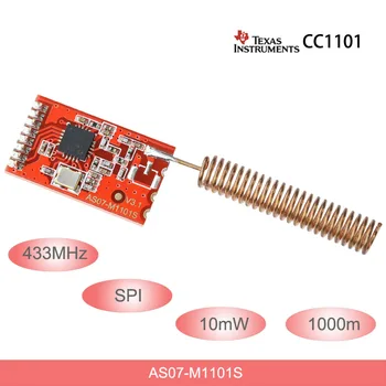 

433MHz CC1101 Wireless rf Module 10mW 1km SPI rf Transmitter and Receiver DIP/SMD package with spring antenna
