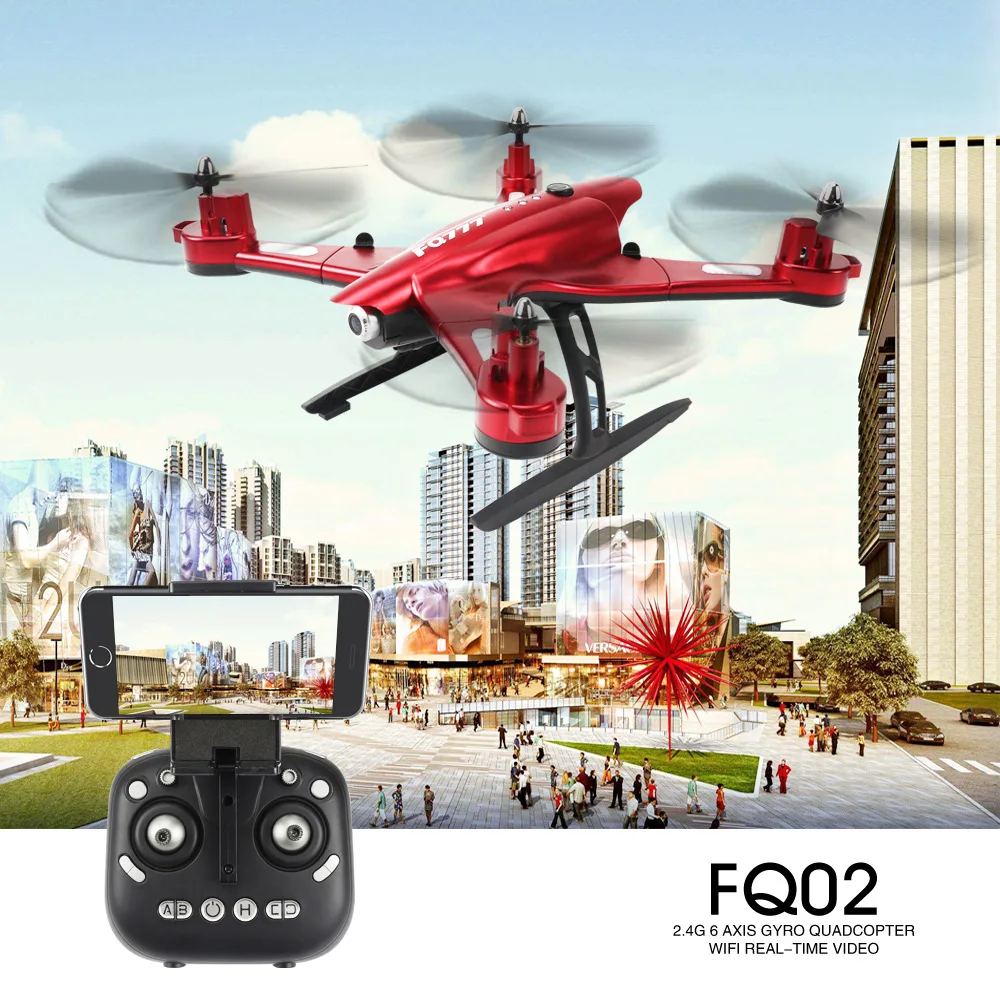 WIFI FPV foldable RC font b Drone b font With 720P WiFi 2MP HD Camera FQ02