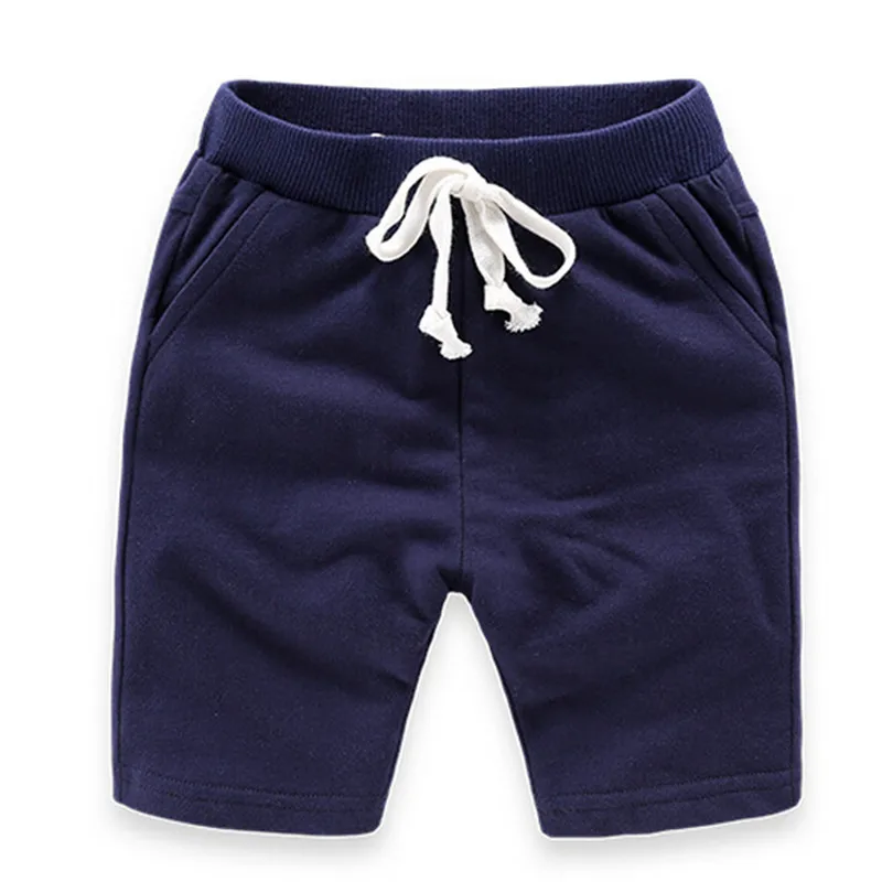 Г. Популярные летние штаны для мальчиков детские повседневные шорты Однотонные трусы для маленьких мальчиков хлопковая одежда для детей от 1 до 10 лет Одежда для младенцев - Цвет: dark blue