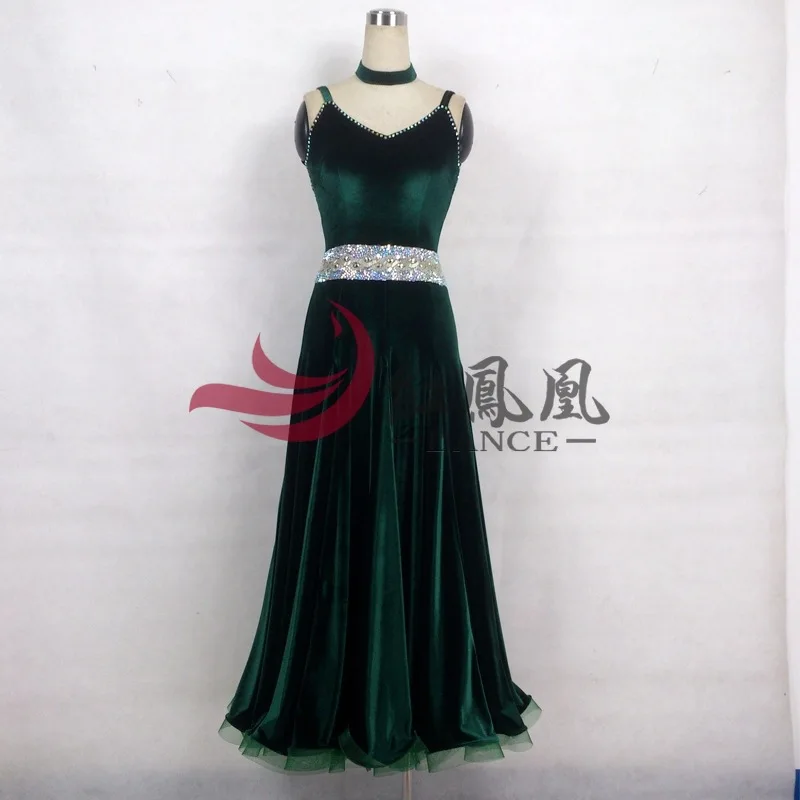 

High-end International Standard Ballroom Smooth Dance Competition Dress, /Ballroom Standard Tango Waltz Dance Dress