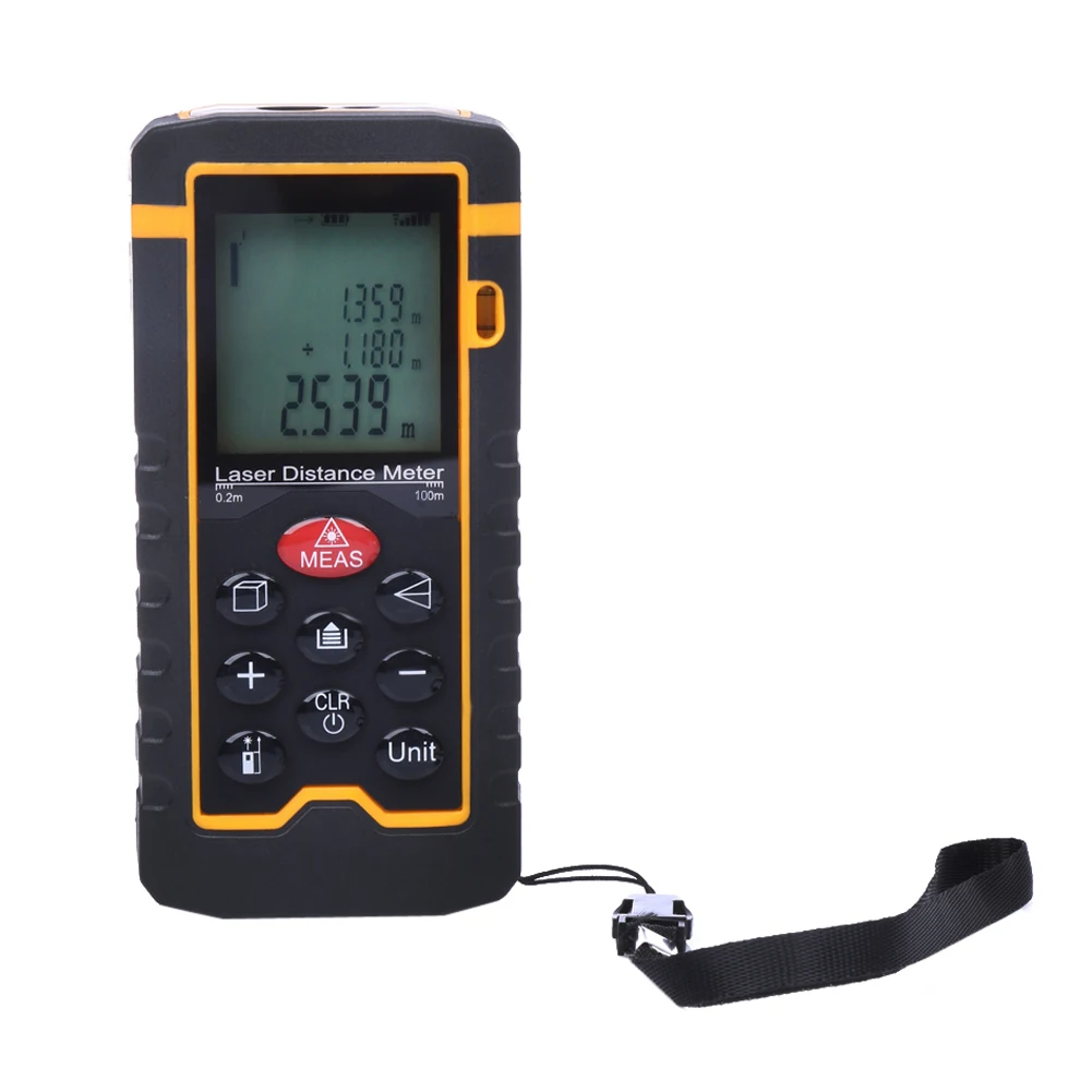 

Laser Distance Meter100M/328ft/3937 Rangefinder Digital Laser Tape Range Finder Trena Ruler Build Measure Area/Volume Ruler