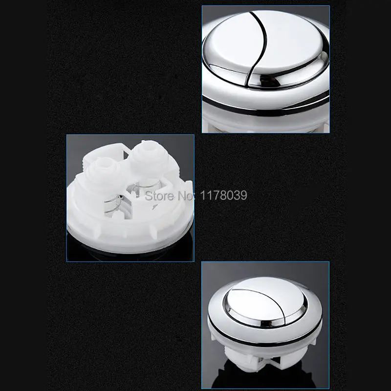 Универсальная круглая двойная кнопка, цельнокроеный резервуар с водой для унитаза кнопка переключения, внутренний диаметр 48 мм туалет флеш кнопки, J17332