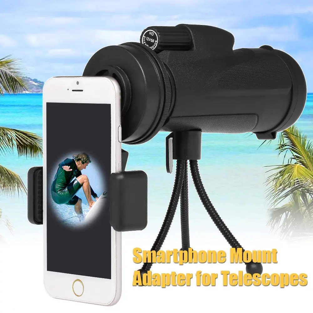 Smartphone Photography Adapter Mount Bracket Connector for Spotting Scope Monocular Birdwatch & Universal Phone Adapter Mount